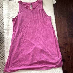 nwt old navy pink linen blend swing dress size XXL